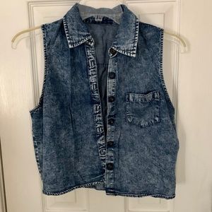 Denim / Jean Acid Wash Vest
